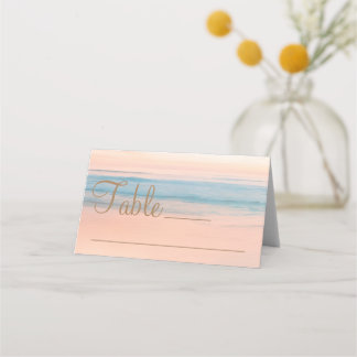 Beach Wedding Seaside Wedding Place Card