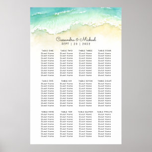 Beach Wedding Seating Chart