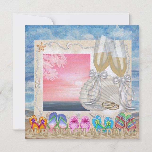 Beach Wedding - SRF Invitation (Front)