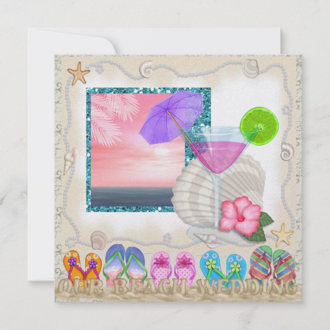 Beach Wedding - SRF Invitation (Front)