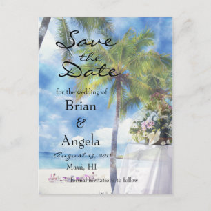 Beach Wedding STD Postcard