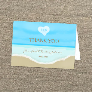 Beach Wedding Thank You Cards