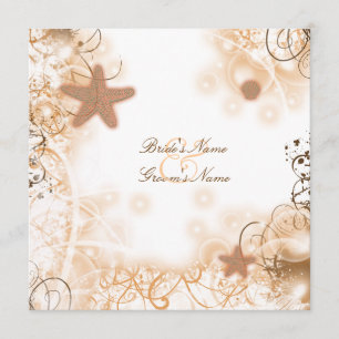 Beach wedding theme elegant menu