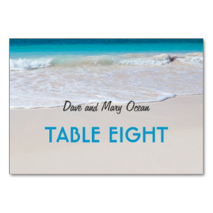 Beach Wedding Theme Escort Table Seating Cards