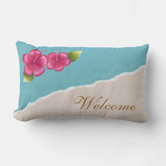 Beach Wedding Throw Pillow Lumbar 13x21
