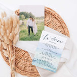 Beach Wedding Welcome Itinerary Letter Program<br><div class="desc">Welcome your guest with this lovely letter - great for hotel gift bags for for out of town guests! Add your photo to the back. Easily edit with your personal information!</div>
