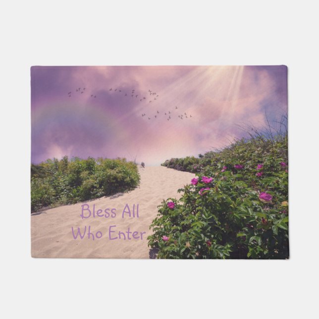 Beach Welcome Blessing Doormat (Front)