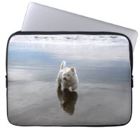 Beach Westie Reflection Photo Electronics Cover