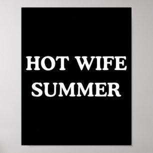 Beach Wife Summer Retro Poster