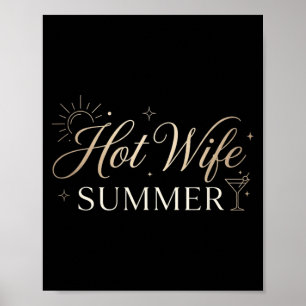 Beach Wife Summer Sun Bachelorette Vacation Vibe Poster