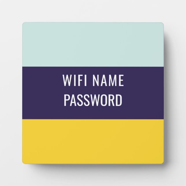 Beach Wifi name and password Plaque (Front)