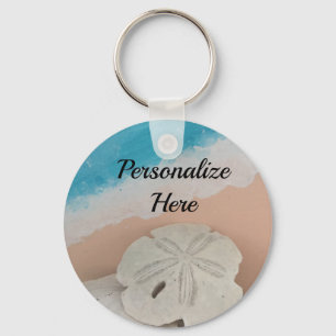 Beach Wishes Seashells   Key Ring