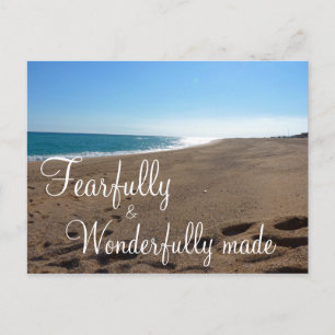 Beach with Bible Verse Postcard