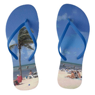 Beach with Coconut Palm Thongs