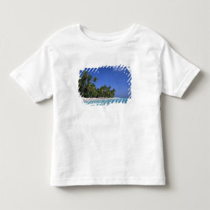 Beach with palm trees, Maldives Toddler T-Shirt