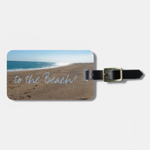 Beach with Quote Luggage Tag