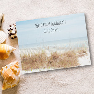 Beach with Sand Dunes Postcard