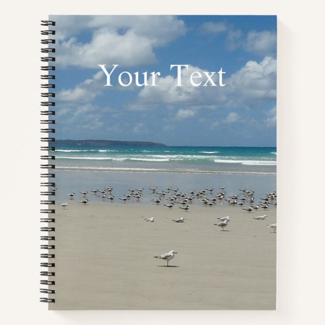 Beach with Seagulls Notebook (Front)