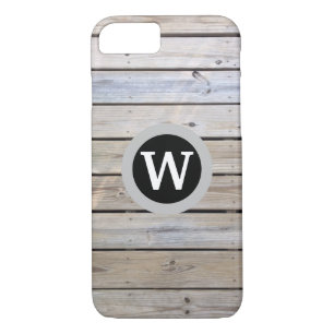 Beach Wood Slats Monogram iPhone 8/7 Case