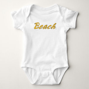 Beach Wordmark Baby Bodysuit
