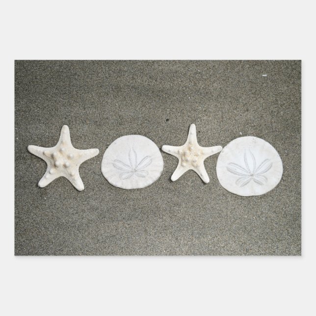 Beach X's and O's Gift Wrapping Paper (Front)