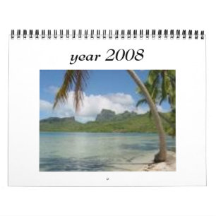 beach, year 2008 calendar