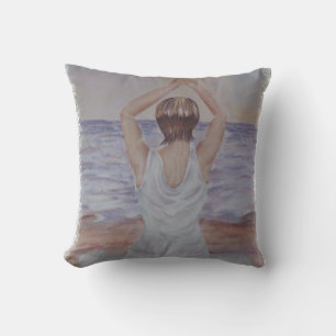 BEACH YOGA POSE CUSHION