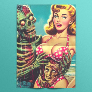 Beach Zombie Girl Tissue Paper
