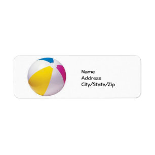 BEACHBALL ADDRESS LABEL RETURN ADDRESS LABEL