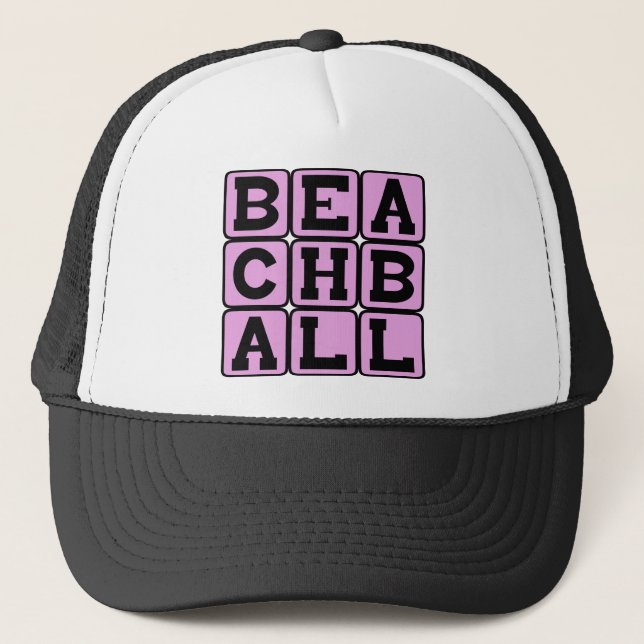 Beachball, Beach Toy Trucker Hat (Front)