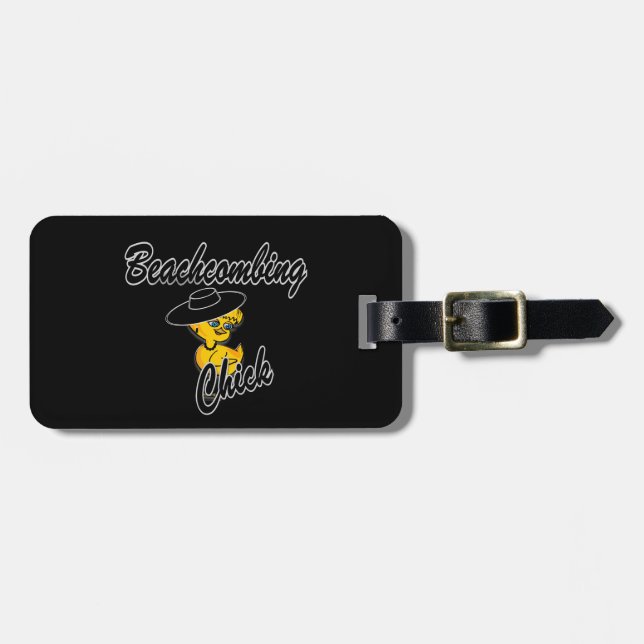 Beachcombing Chick #4 Luggage Tag (Front Horizontal)
