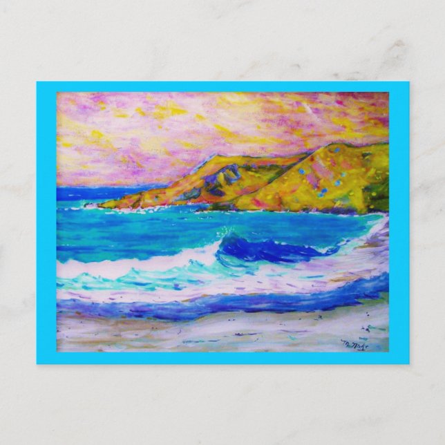 beachcombing is good therapy postcard (Front)
