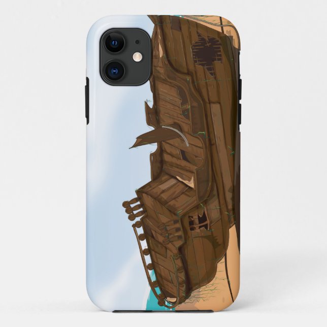 Beached Shipwreck Case-Mate iPhone Case (Back)