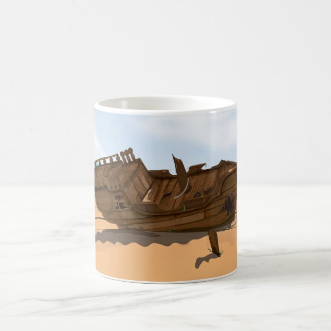 Beached Shipwreck Coffee Mug (Center)