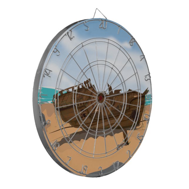 Beached Shipwreck Dartboard (Front Left)
