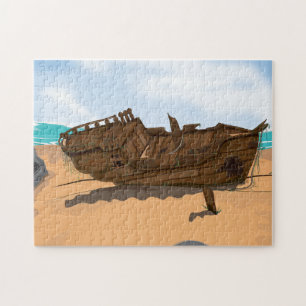 Beached Shipwreck Jigsaw Puzzle