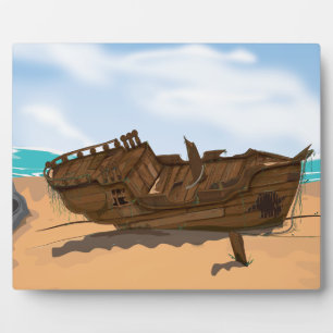 Beached Shipwreck Plaque