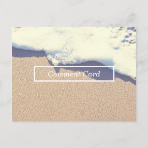 beached wave comment card