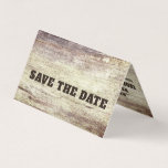 Beached Wood Effect, Photo Save The Date Card<br><div class="desc">Beached Wood Effect,  Photo Save The Date Cards by The Business Card Store.</div>
