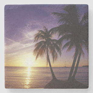 Beaches at Negril, Jamaica 3 Stone Coaster