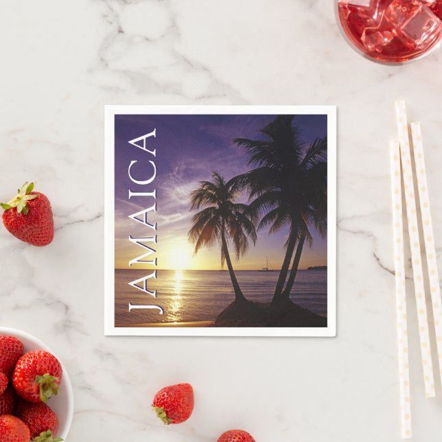 Beaches at Negril Jamaica Napkin (Insitu)