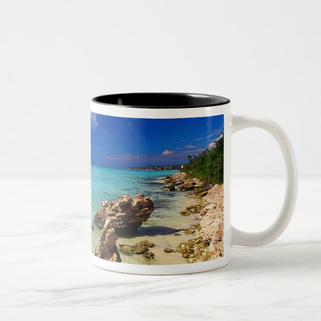 Beaches, Barahona, Dominican Republic, 3 Two-Tone Coffee Mug (Right)