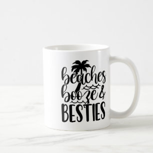 Beaches Booze And Bestie Summer Vacay Beach Lover Coffee Mug
