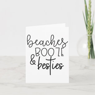 Beaches Booze And Besties Funny Summer Bff Gift He Card