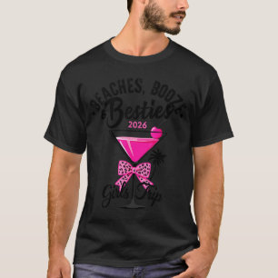 Beaches booze and besties girls trip 2026 florida T-Shirt