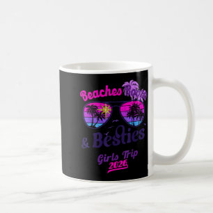Beaches booze besties girls trip 2026 florida coffee mug