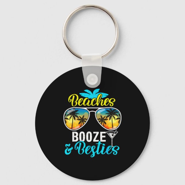 Beaches booze besties girls trip 2026 florida key ring (Front)