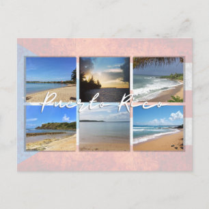 Beaches in Puerto Rico Postcard