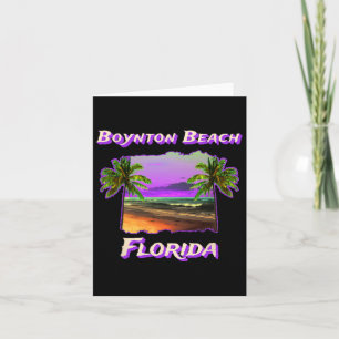 Beaches Of Boynton Beach Florida  Card
