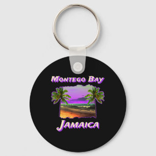 Beaches Of Montego Bay Jamaica Key Ring